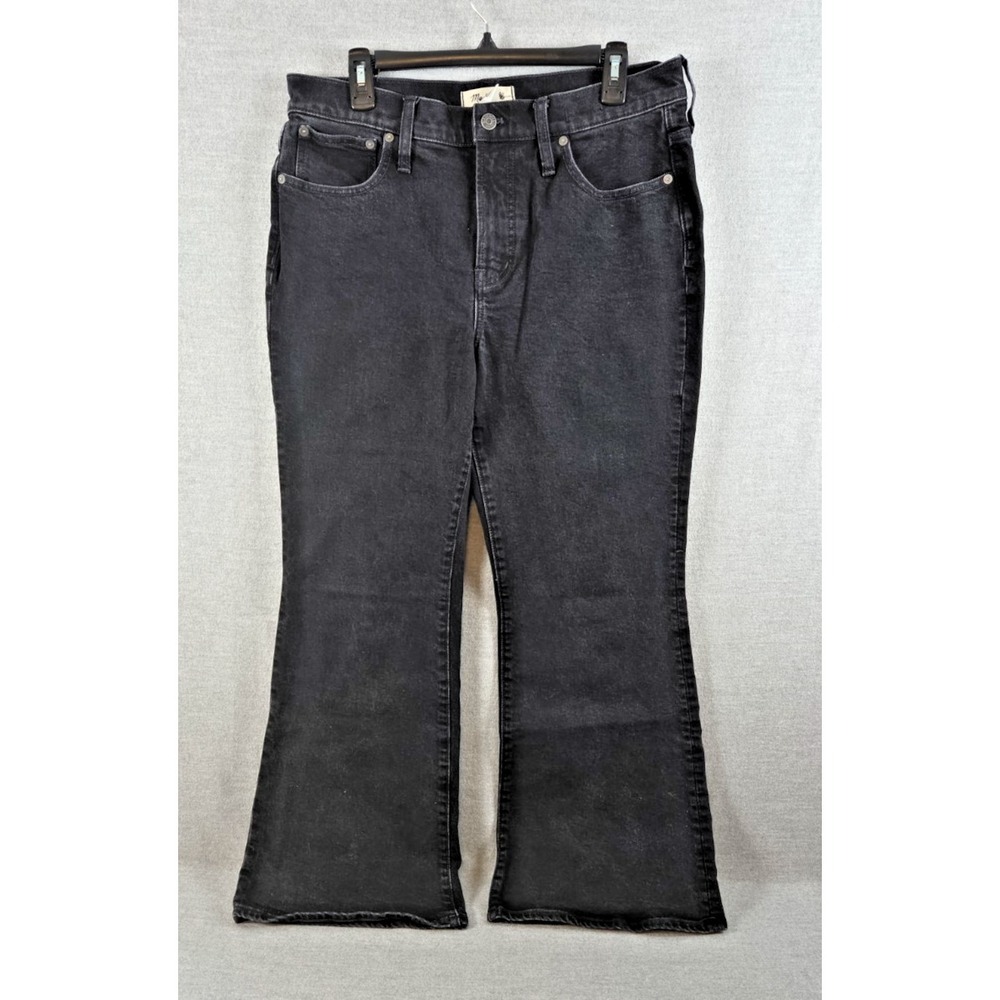 Madewell The Perfect Vintage Flare Jeans Black 31P Stretch Bootcut Retro Boho
